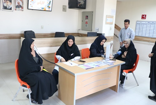 برپایی ایستگاه سلامت قلب در بیمارستان علامه بهلول گنابادی