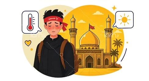 گرمازدگی؛ جدی‌ترین چالشِ زائرانِ پیاده‌روی اربعین!